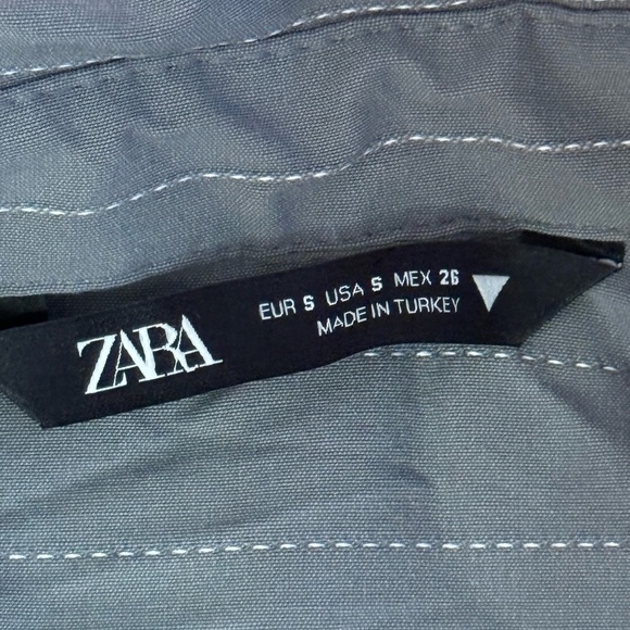 Zara Grey Belted Romper Jumpsuit - Picture 6 of 6